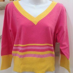 i.e.Relaxed Sweater, Size XL, 88% Cotton, 10% Nylon, 2% Spandex